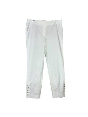 TALBOTS Hampshire Ankle Pants Straight Leg Gold Buttons